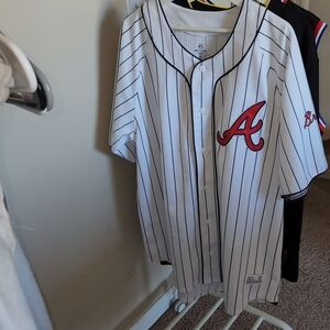 Atlanta Braves Pinstripe Baseball Jersey